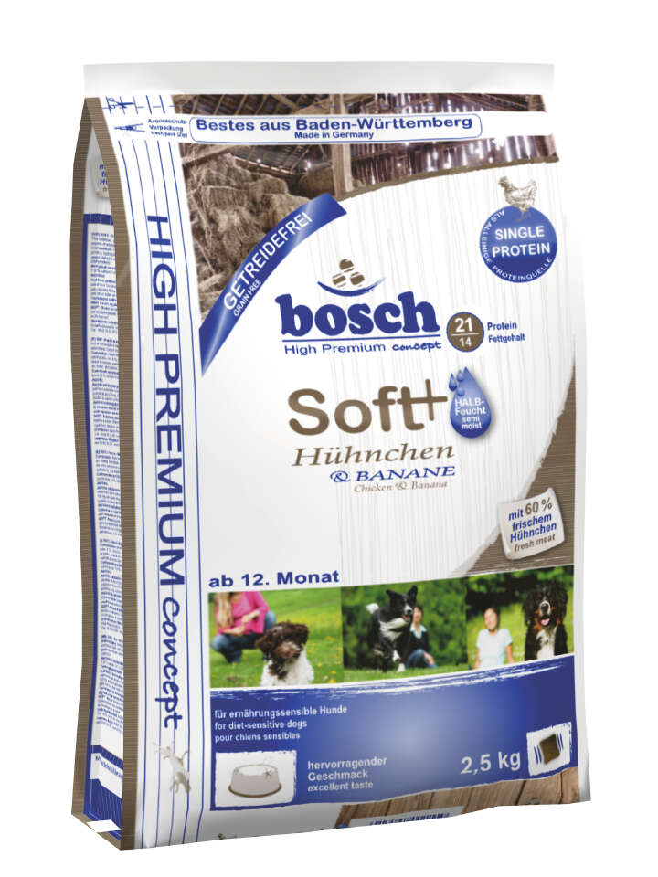 bosch Hunde-Trockenfutter Soft Hühnchen + Banane bosch Hunde-Trockenfutter Soft Hühnchen + Banane